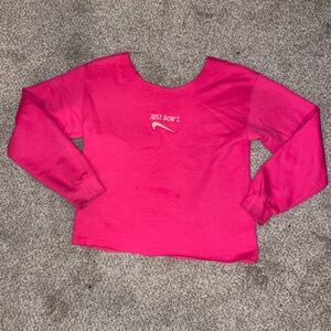 Etsy “Just don’t” off the shoulder hoodie